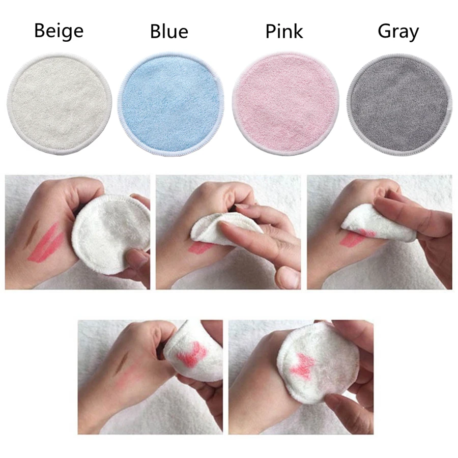 Reusable Bamboo Makeup Remover Pad 12 Pcs Set